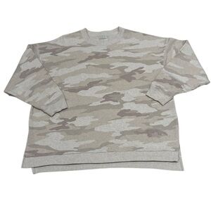 AE American Eagle Camo Sweatshirt Jegging Fit Camouflage Oversized Size Large